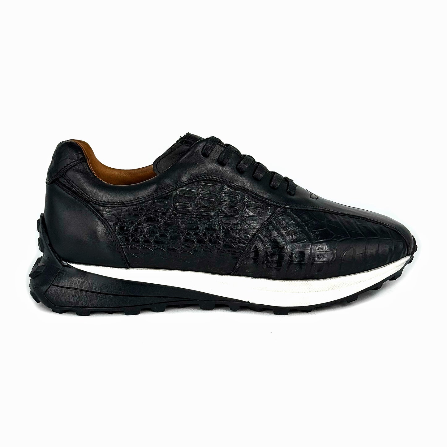 BLACK CROCO SNEAKER
