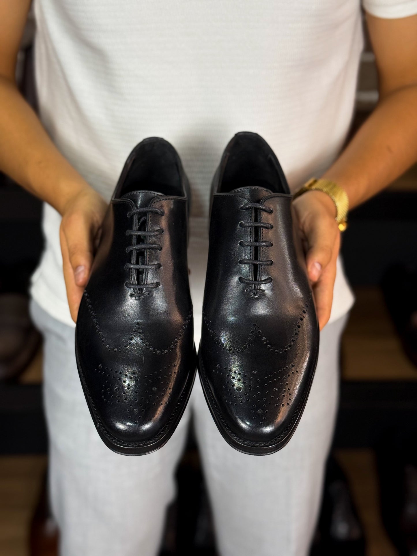 CESAR LEATHER BLACK ITALIA