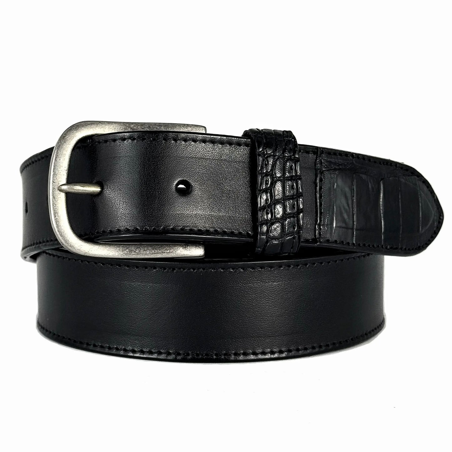 CINTO PIEL & COCODRILO BLACK