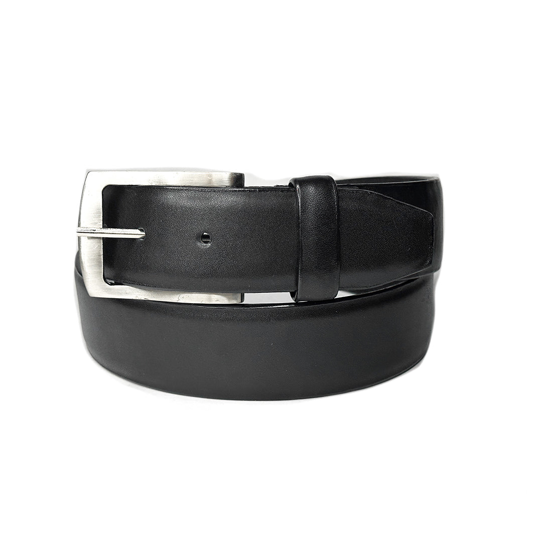BLACK LEATHER BELT