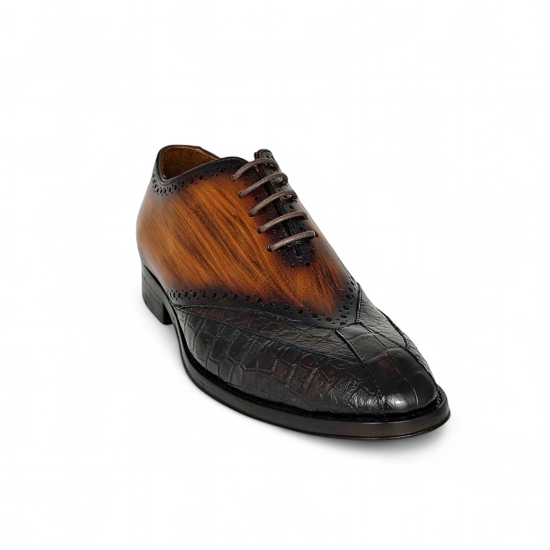 JOHN LEATHER & CROCODILE BROWN