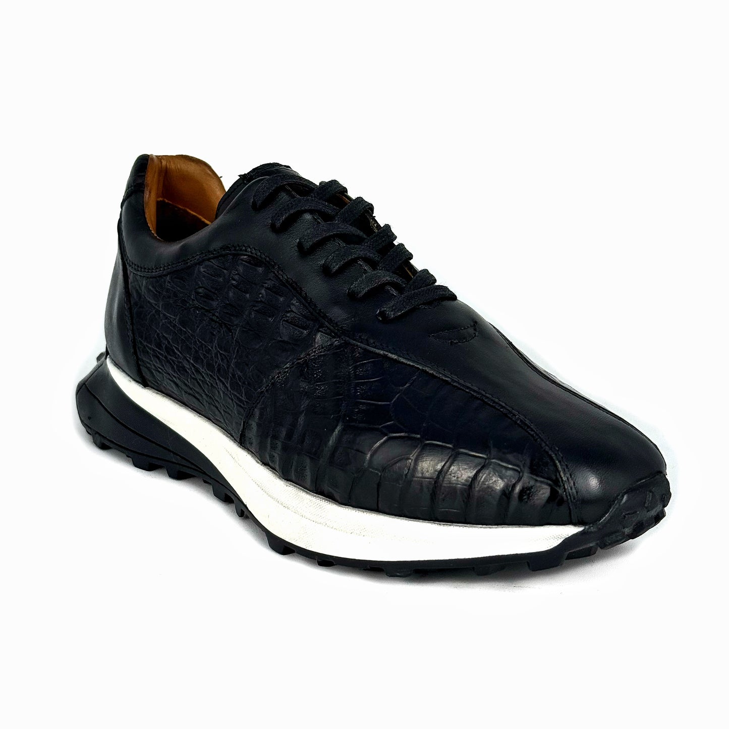 BLACK CROCO SNEAKER