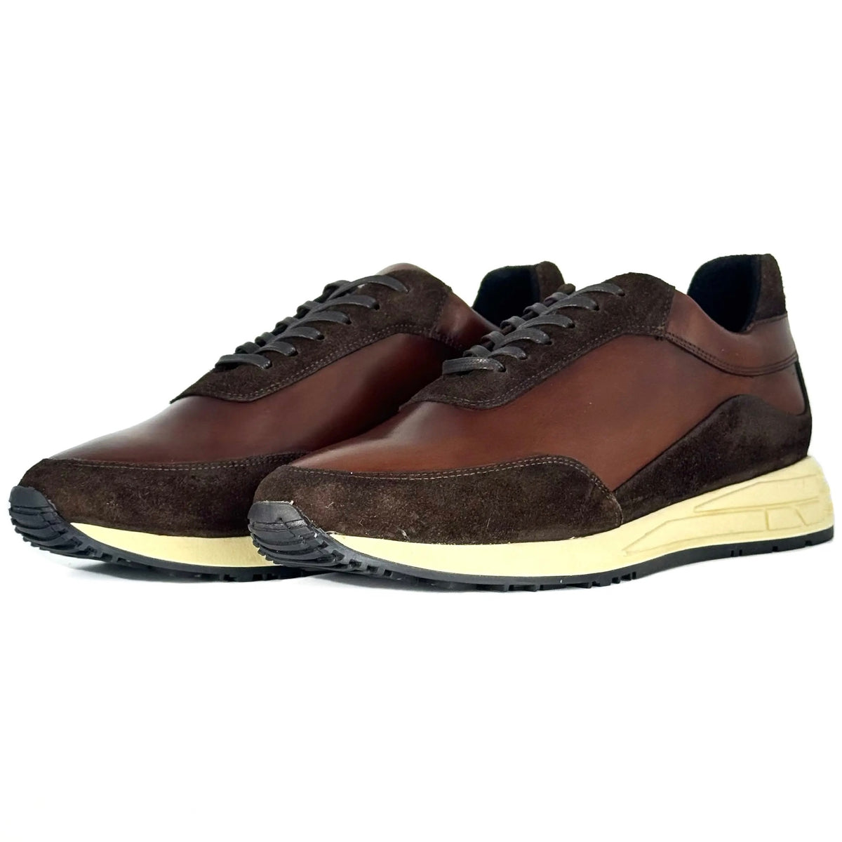 SNEAKER PIEL & GAMUZA BROWN