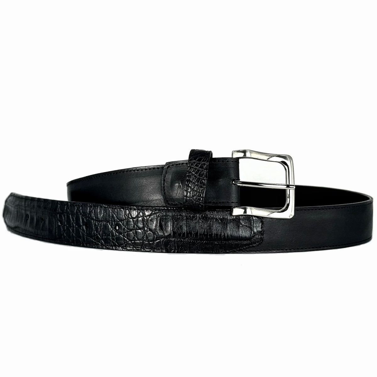 CINTO PIEL & COCODRILO BLACK