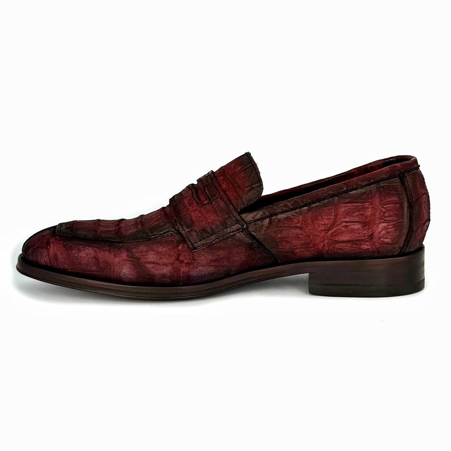 WINE NOBUCK CROCO DORIAN