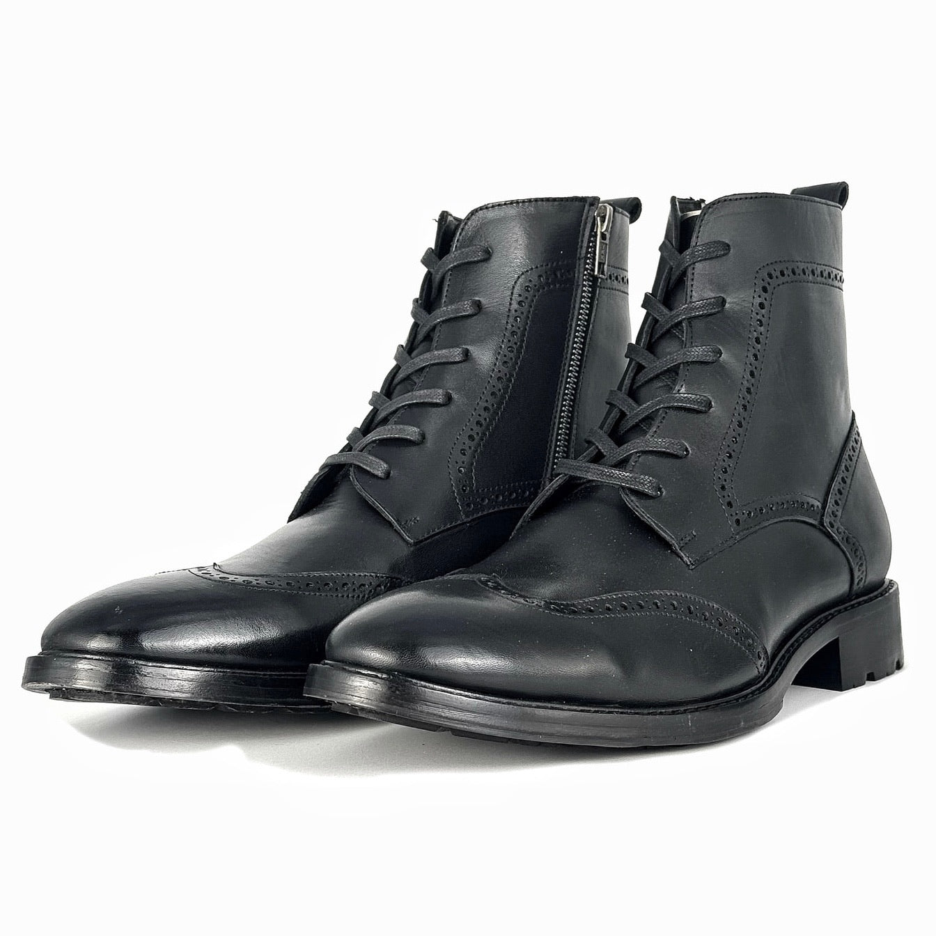 PETER BOOTS BLACK LEATHER
