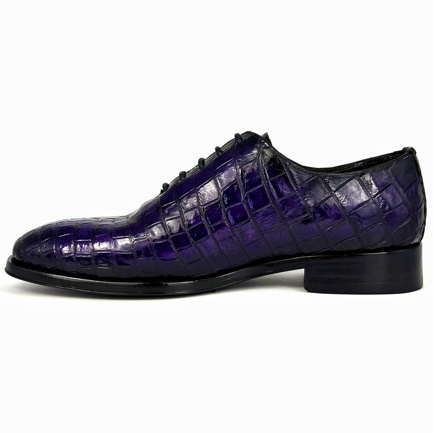 PURPLE WHOLECUT CROCO HUGO