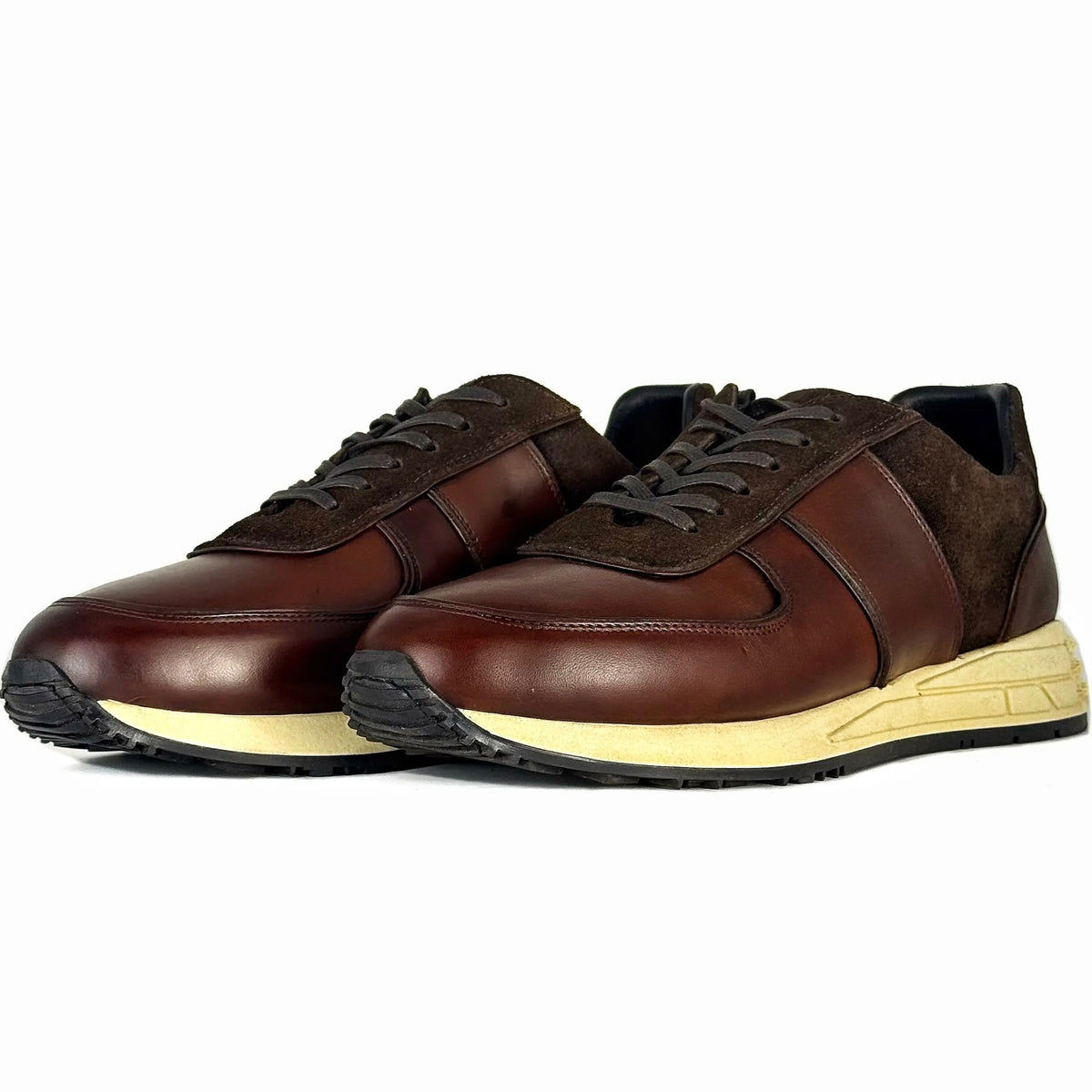 SNEAKER PIEL & GAMUZA BROWN