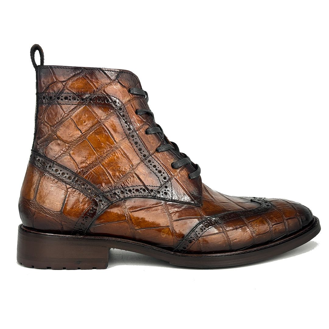 LIGHT BROWN CROCO PETER BOOTS