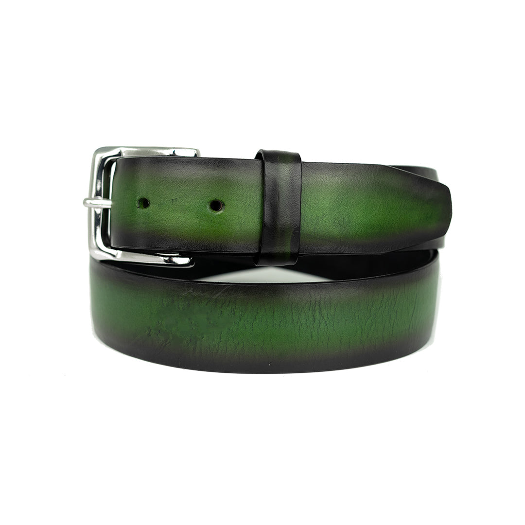 GREEN LEATHER BELT