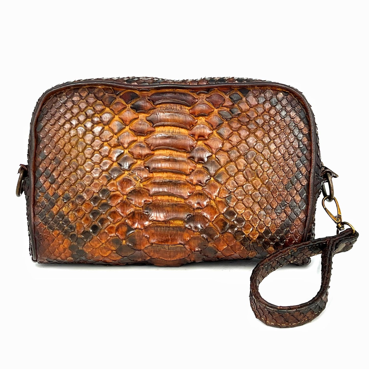 BROWN PYTHON BANDOLERA