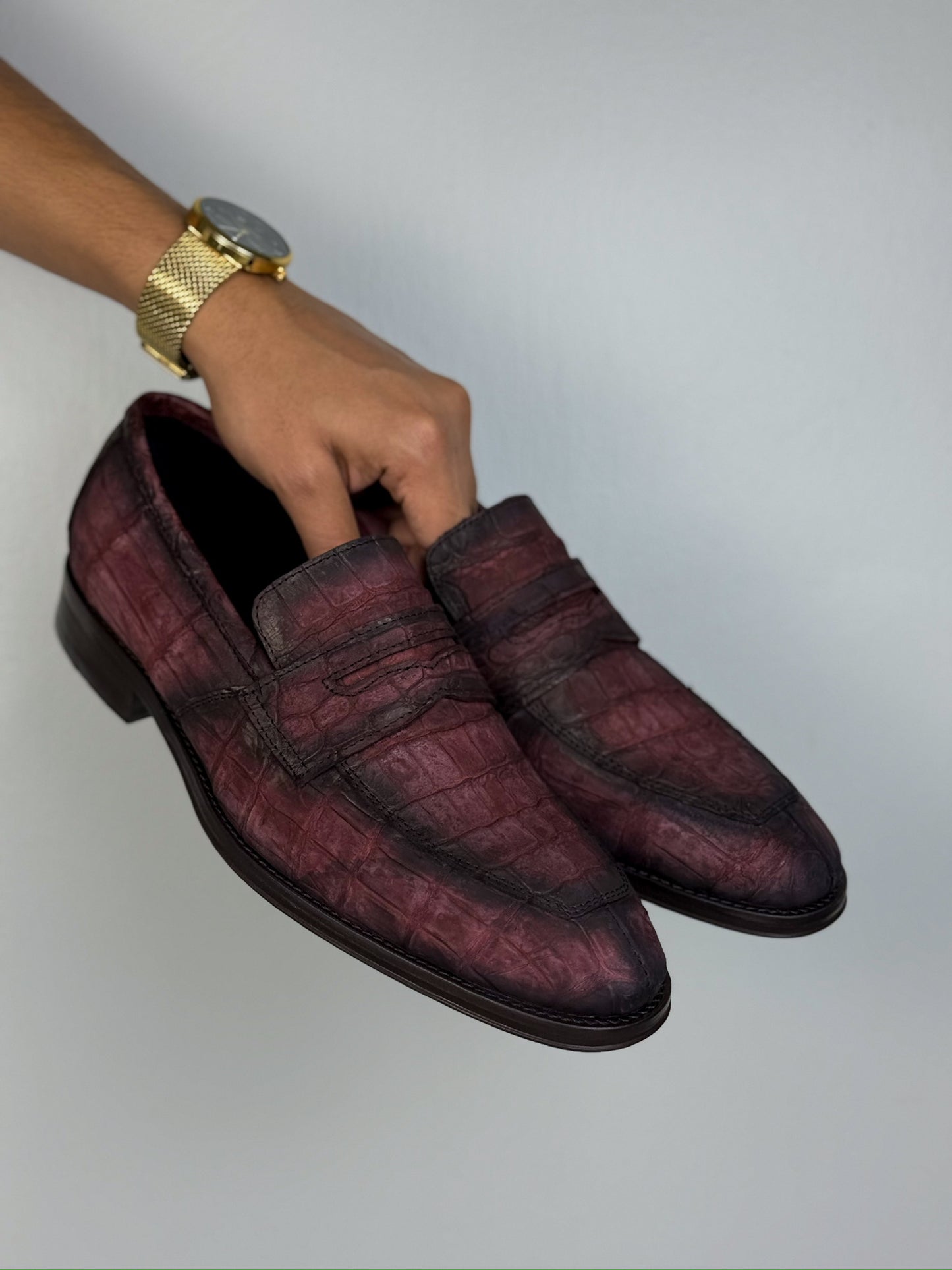 DORIAN COCODRILO WINE NOBUCK