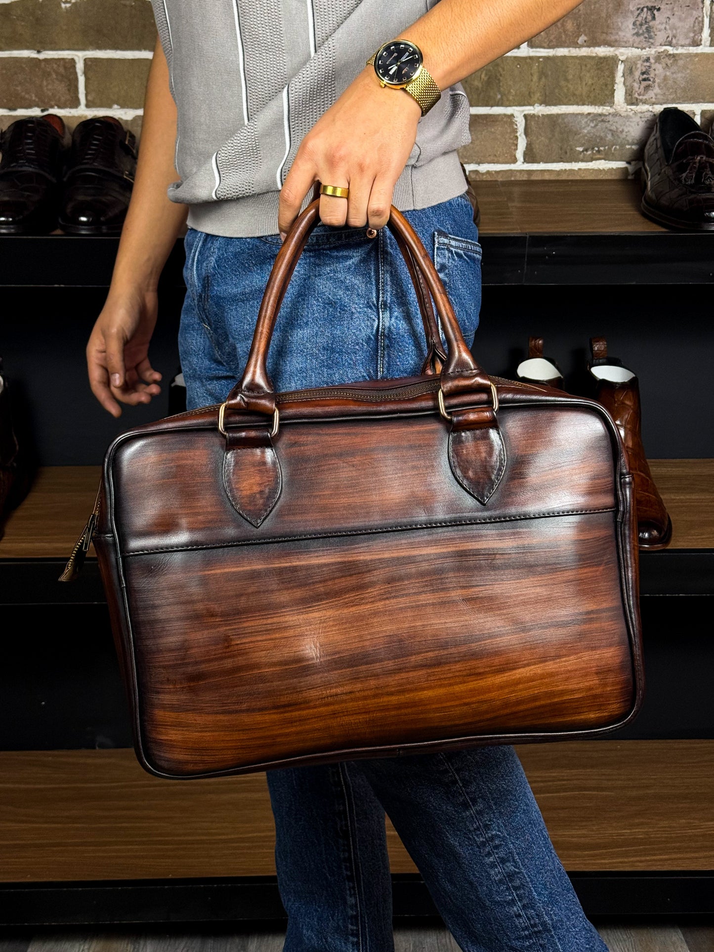 PATINA BROWN MALETIN