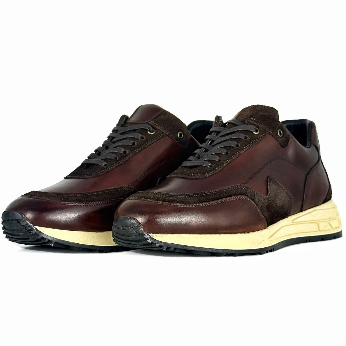 SNEAKER LUCIÓ PIEL & GAMUZA BROWN