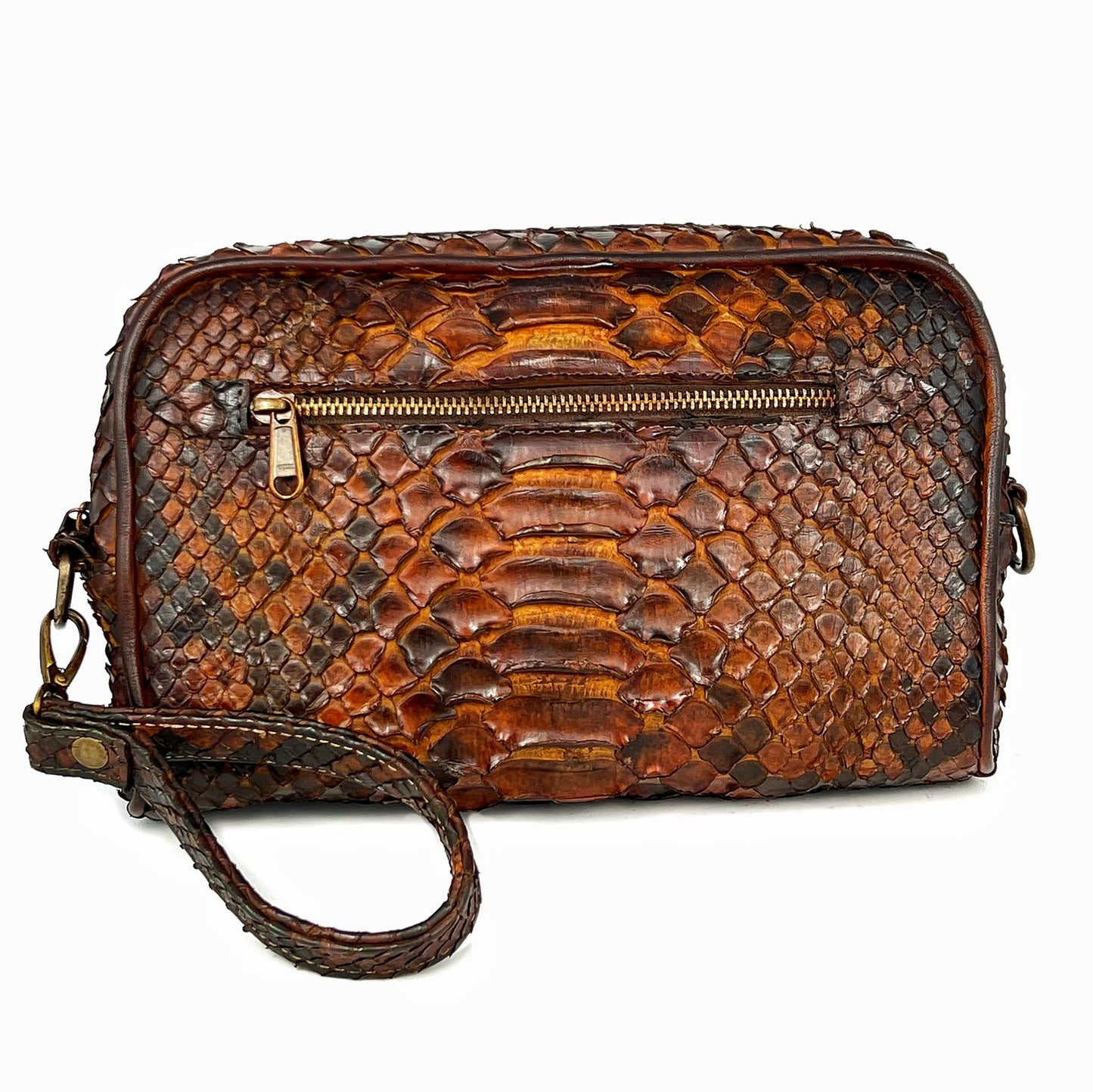 BROWN PYTHON BANDOLERA