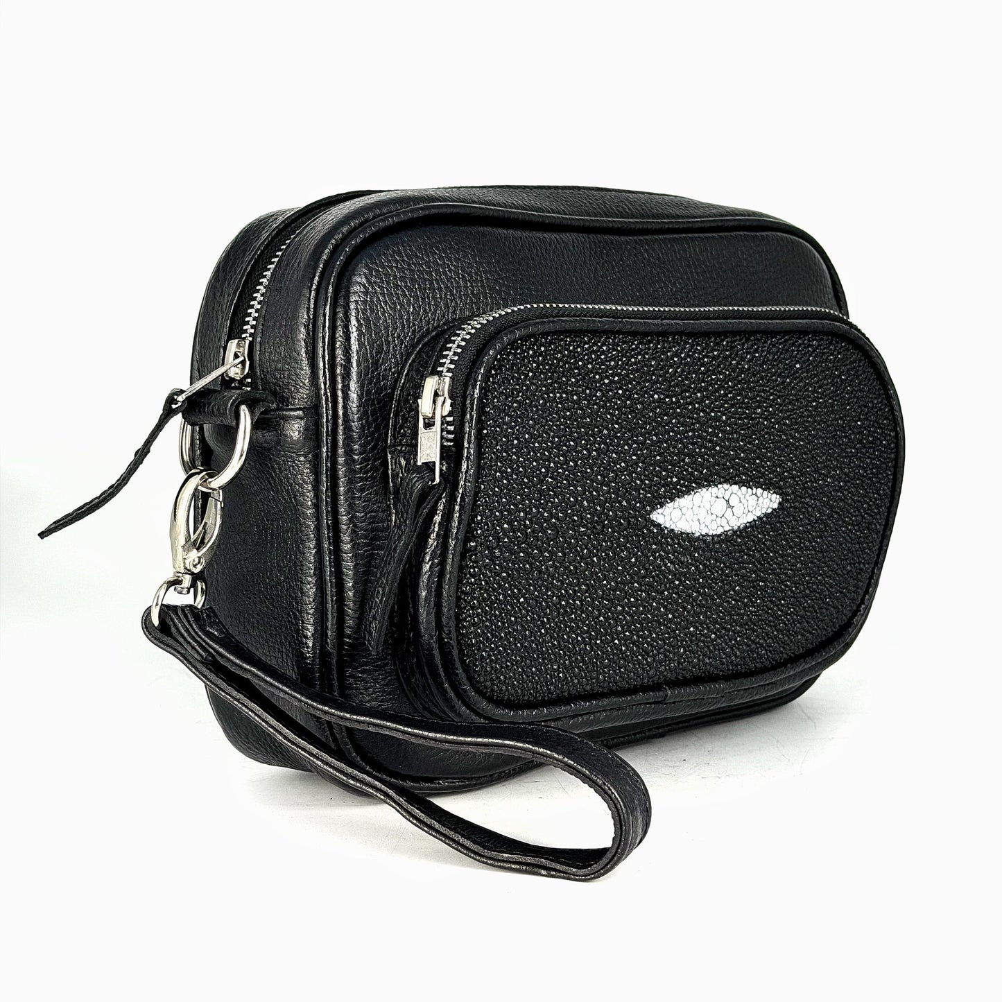 BANDOLERA TWO BAG MANTARRAYA BLACK