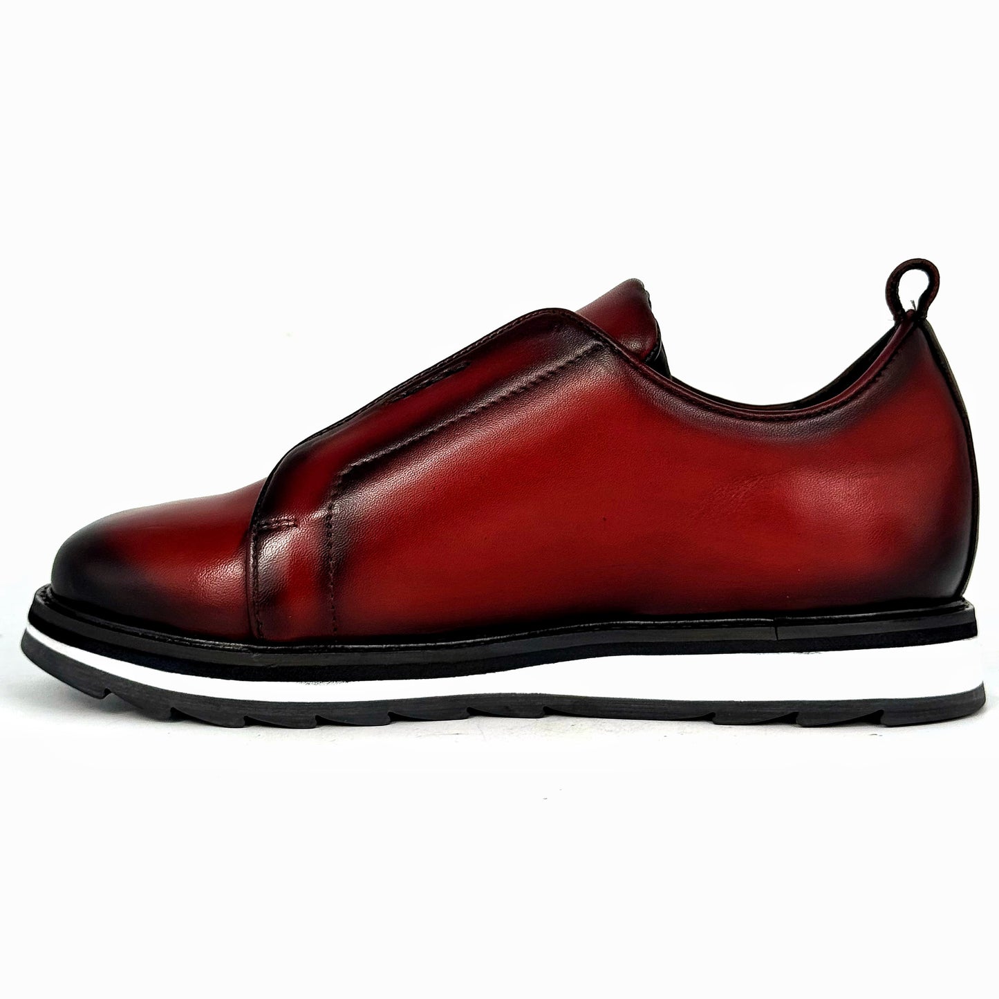 RED LEATHER SNEAKER