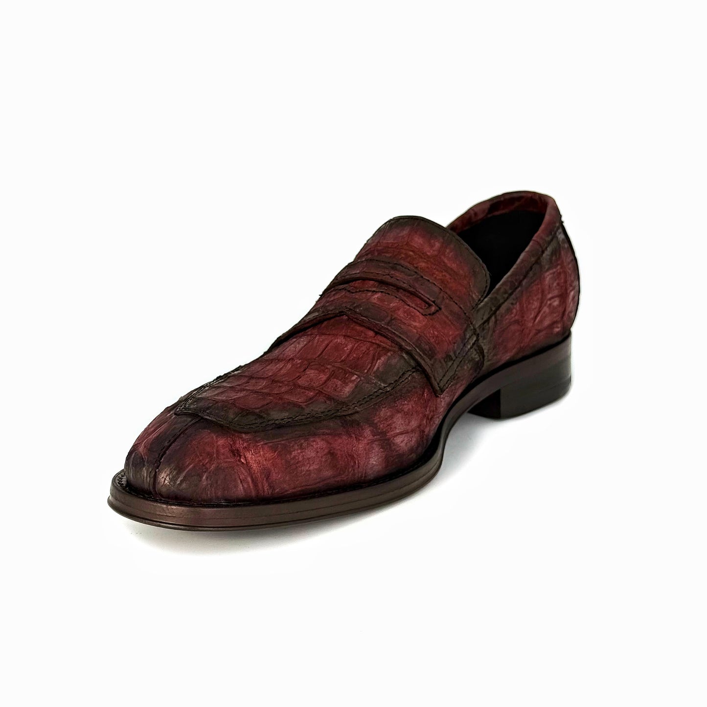 WINE NOBUCK CROCO DORIAN