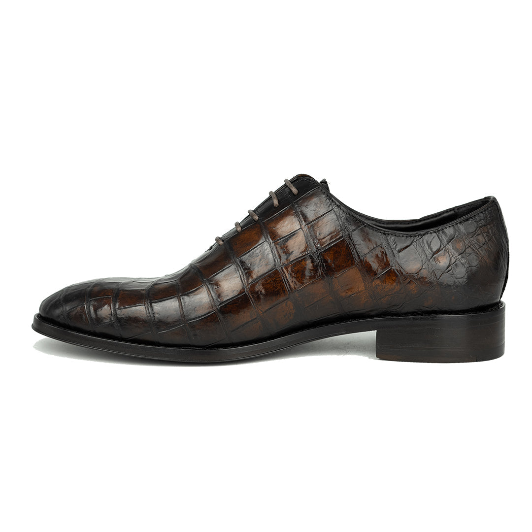 BROWN WHOLECUT CROCO HUGO