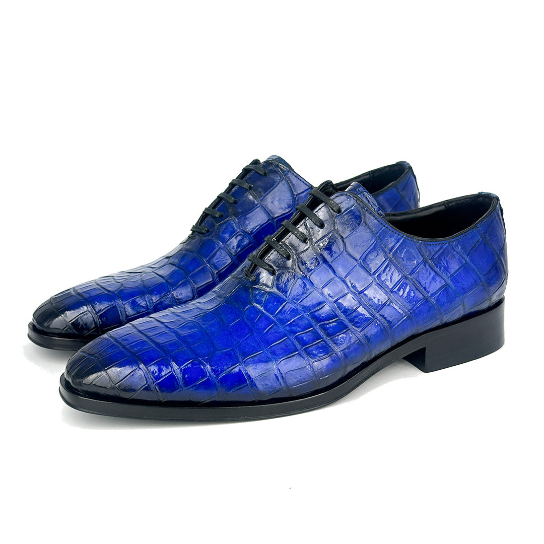 BLUE WHOLECUT CROCO HUGO