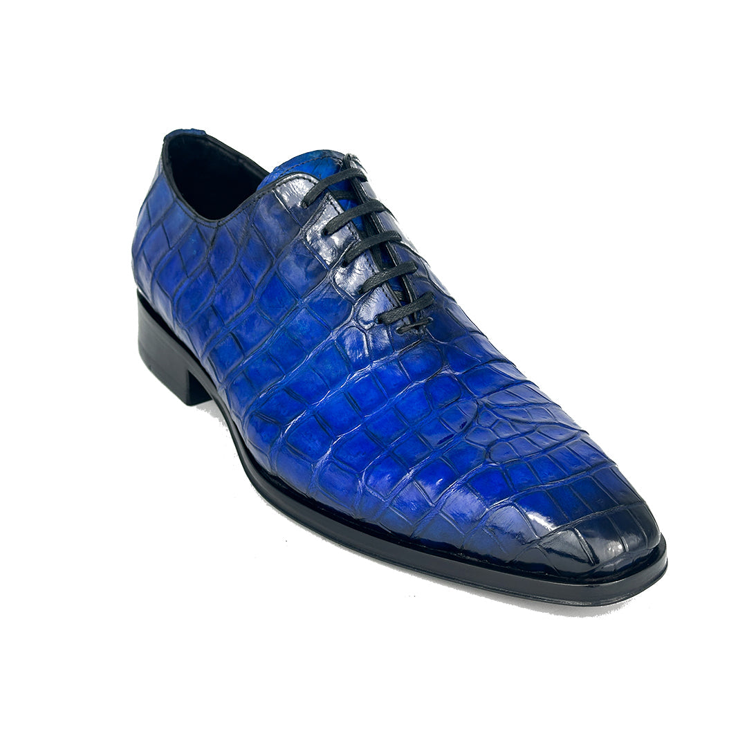 BLUE WHOLECUT CROCO HUGO