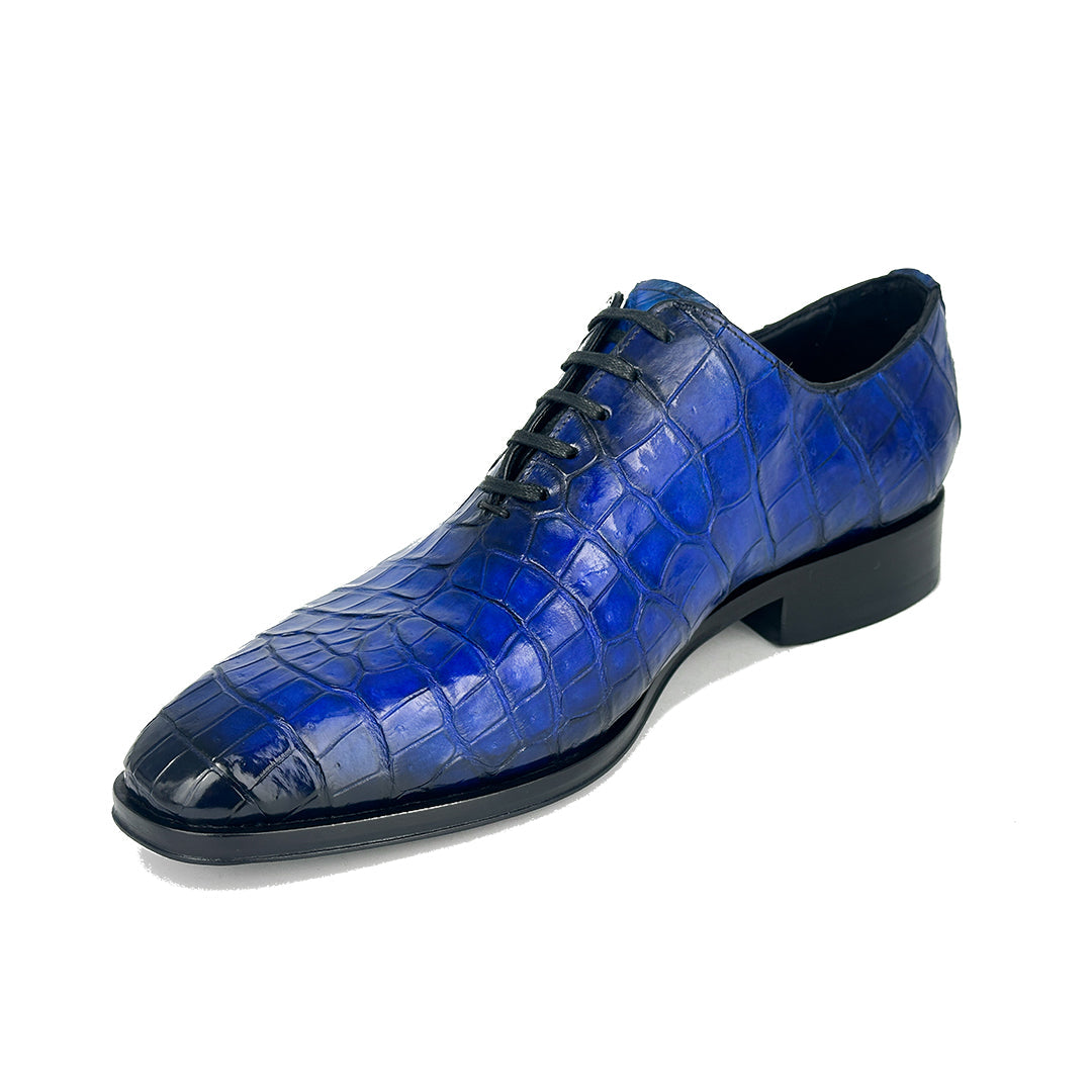 BLUE WHOLECUT CROCO HUGO