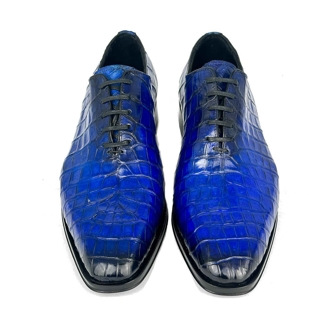 BLUE WHOLECUT CROCO HUGO