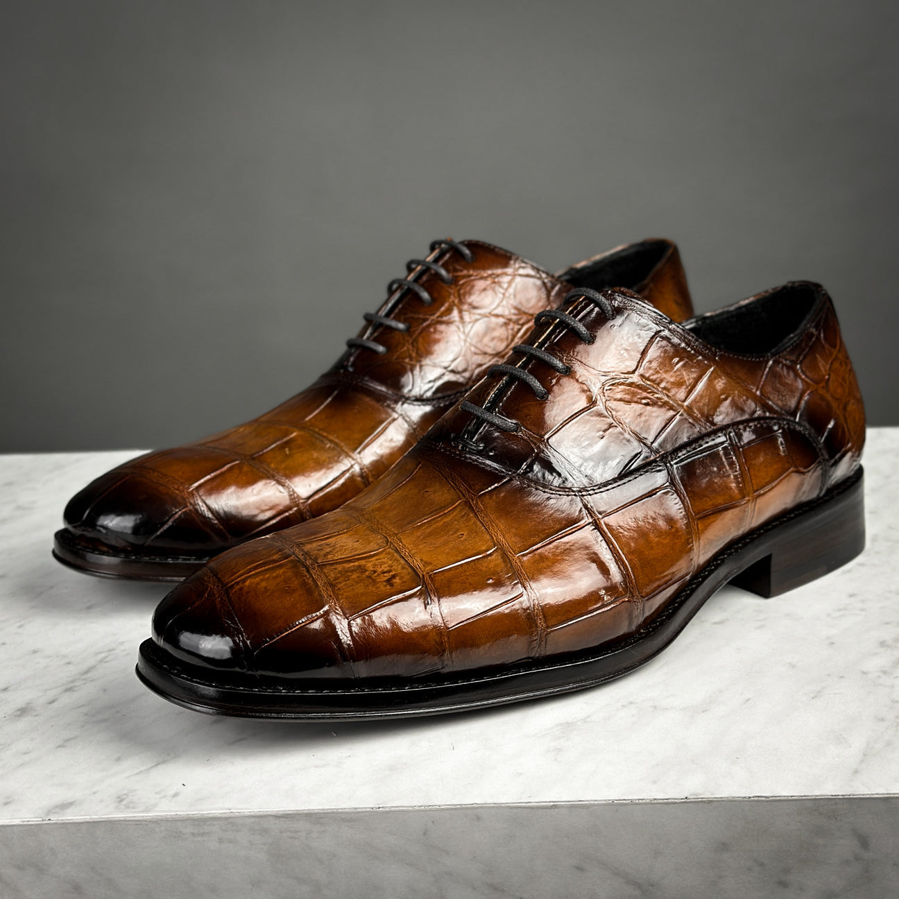 LIGHT BROWN CROCO ALEXANDER