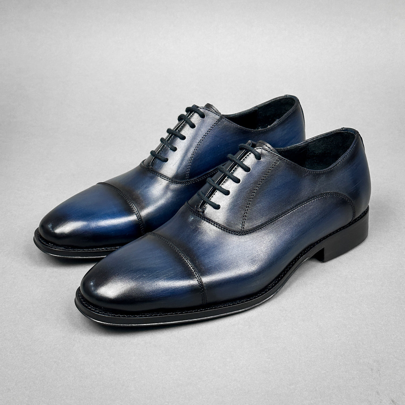 BLUE PATINA LEATHER ALEJANDRO