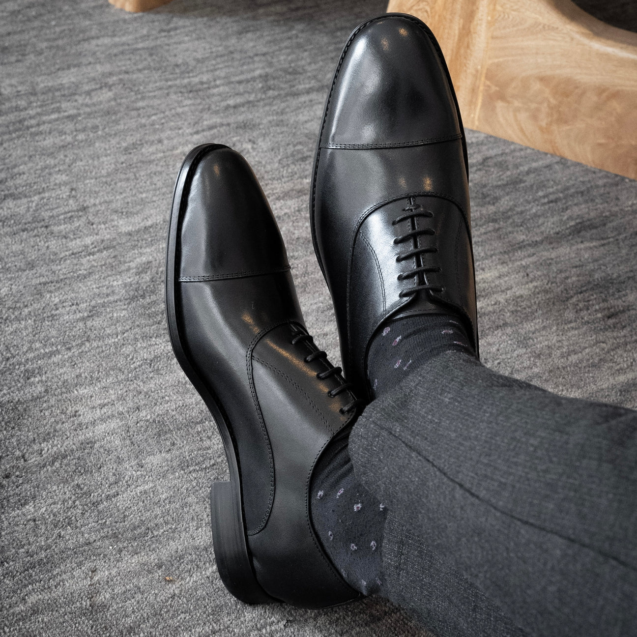BLACK LEATHER ALEJANDRO