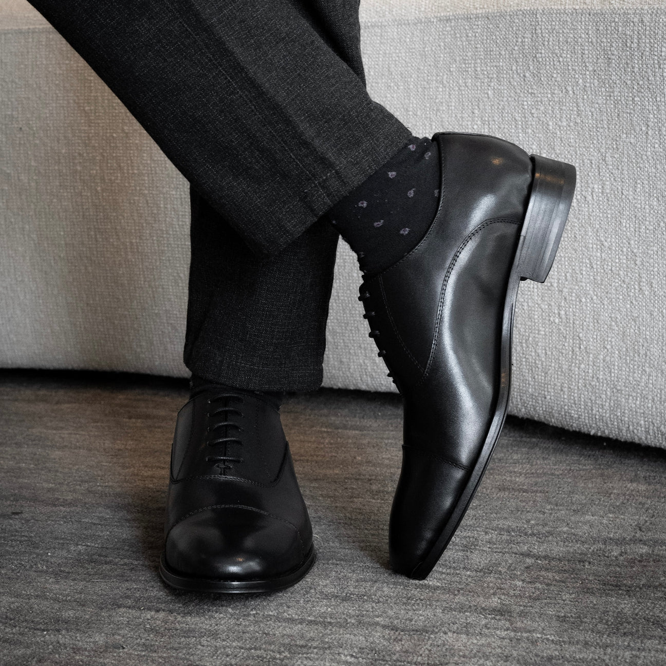 BLACK LEATHER ALEJANDRO