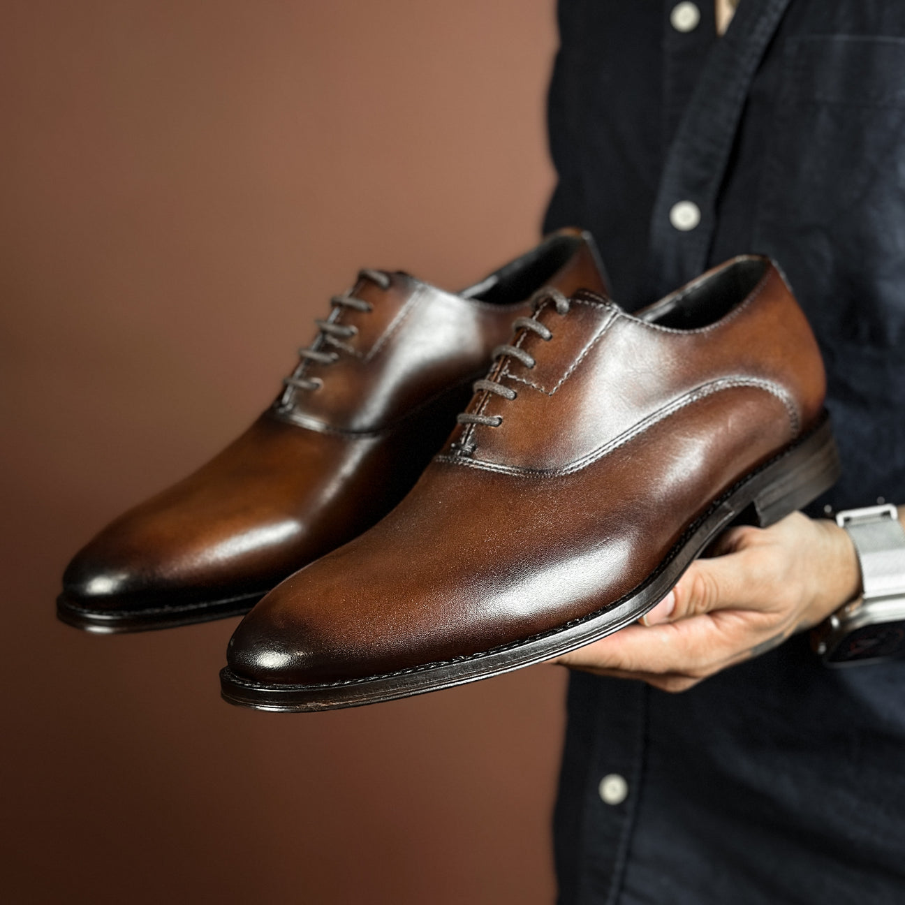 BROWN LEATHER ALEXANDER