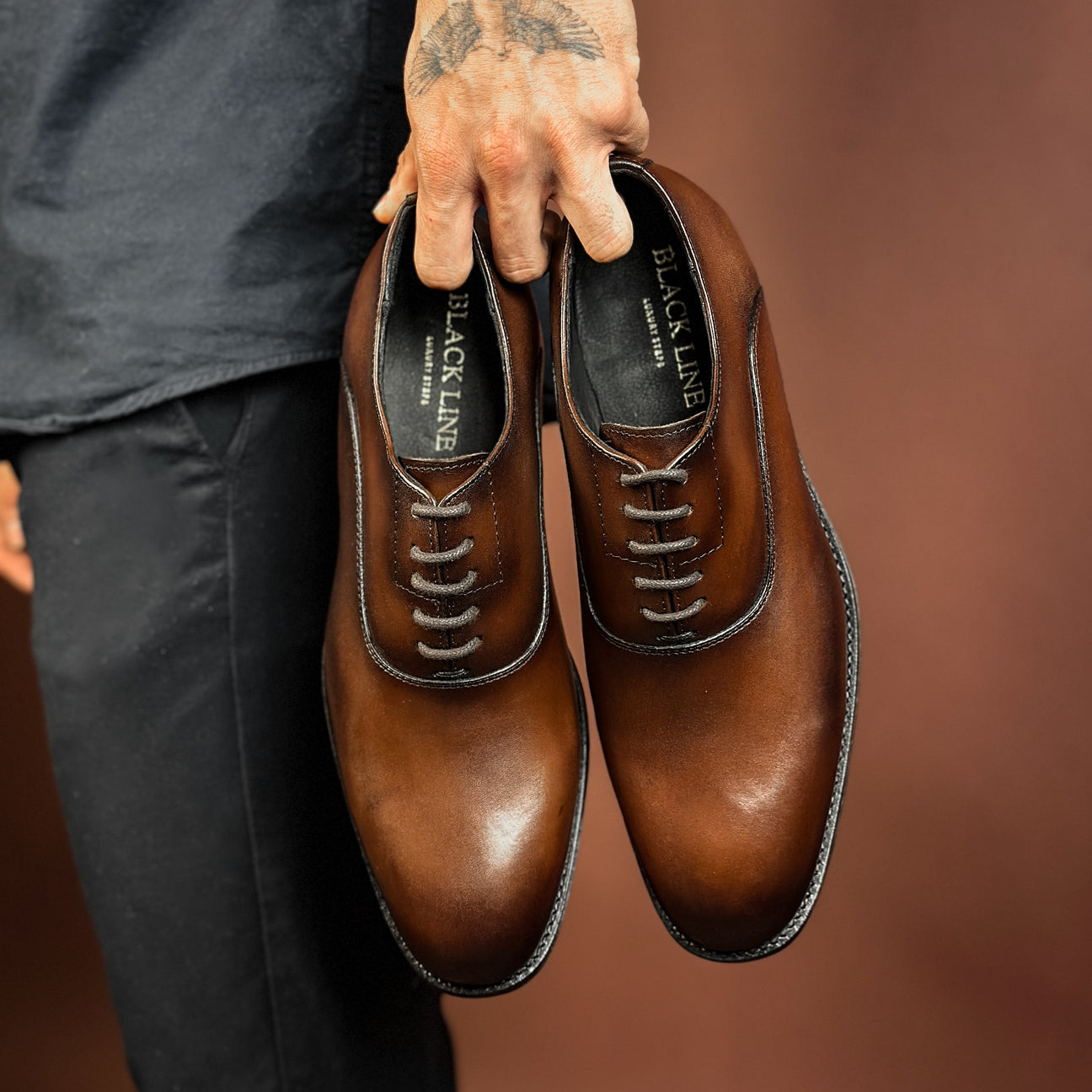 BROWN LEATHER ALEXANDER