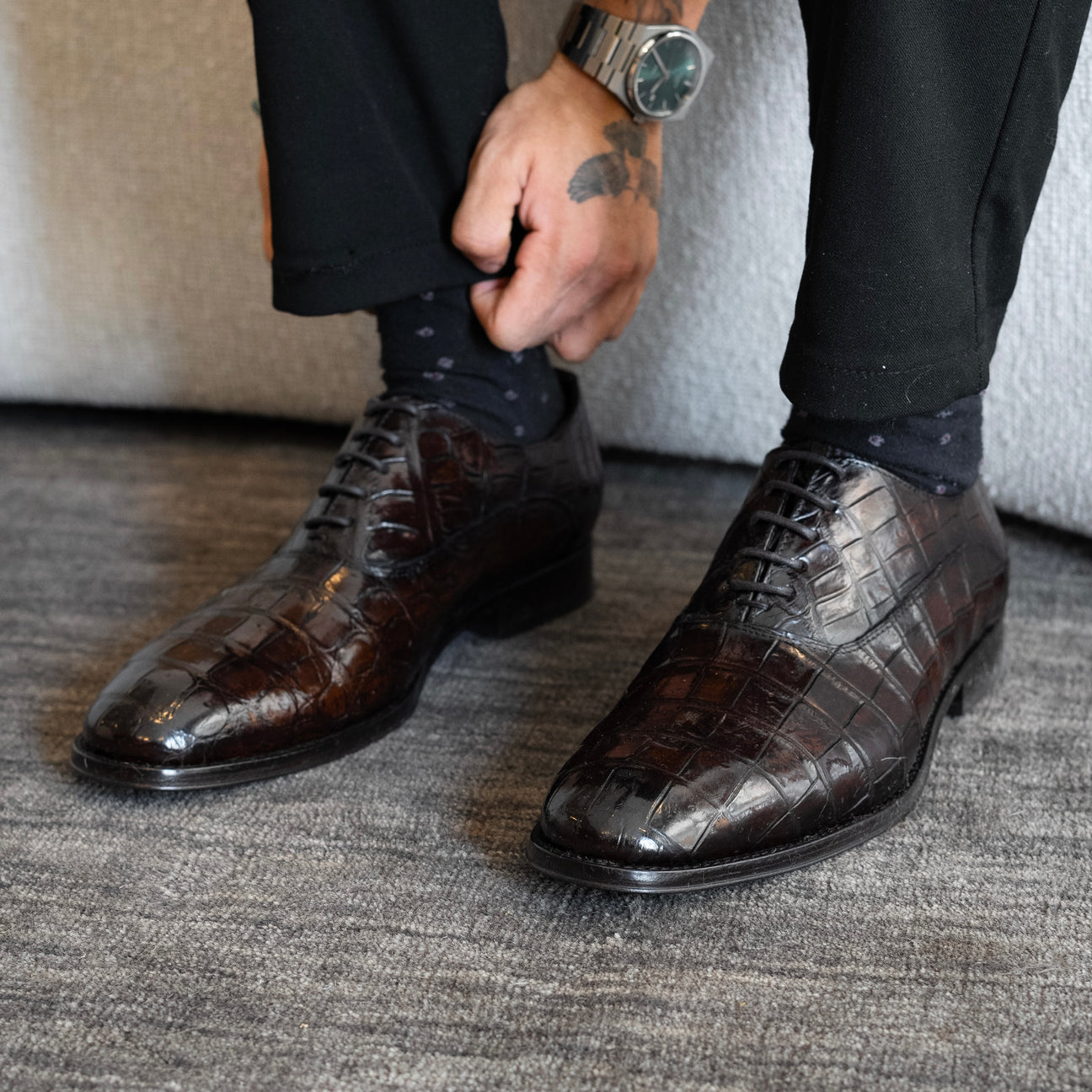 BROWN CROCO ALEXANDER