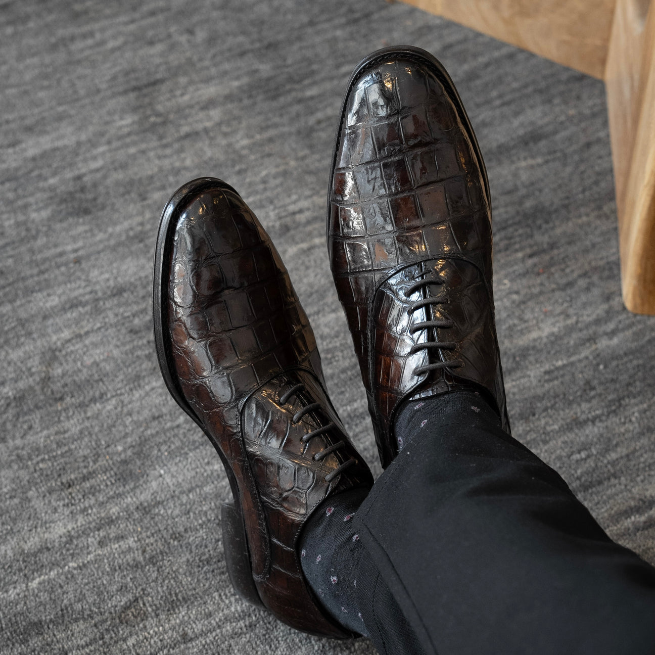 BROWN CROCO ALEXANDER