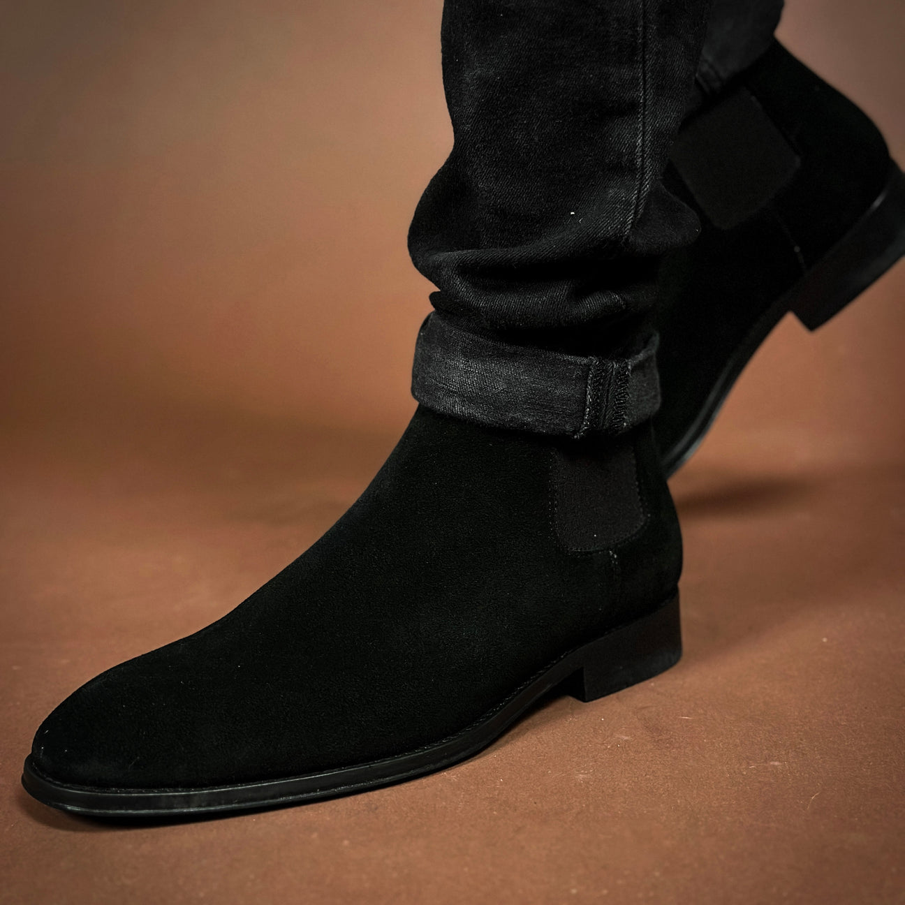BLACK SUEDE SAMUEL CHELSEA