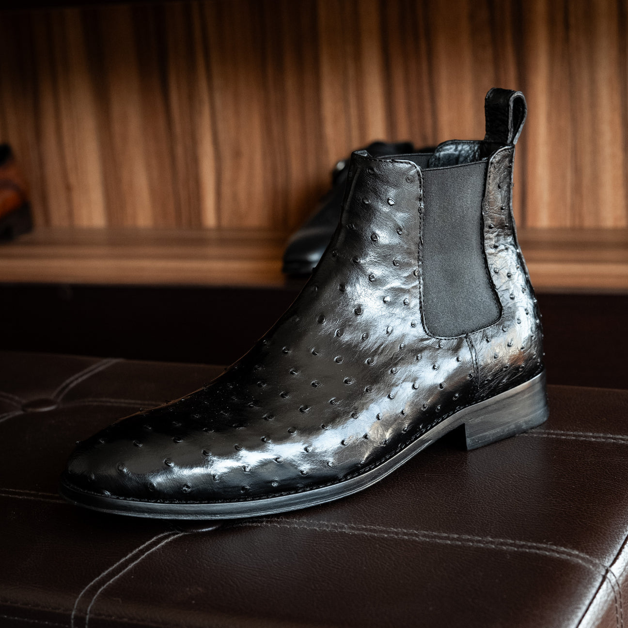BLACK OSTRICH SAMUEL CHELSEA
