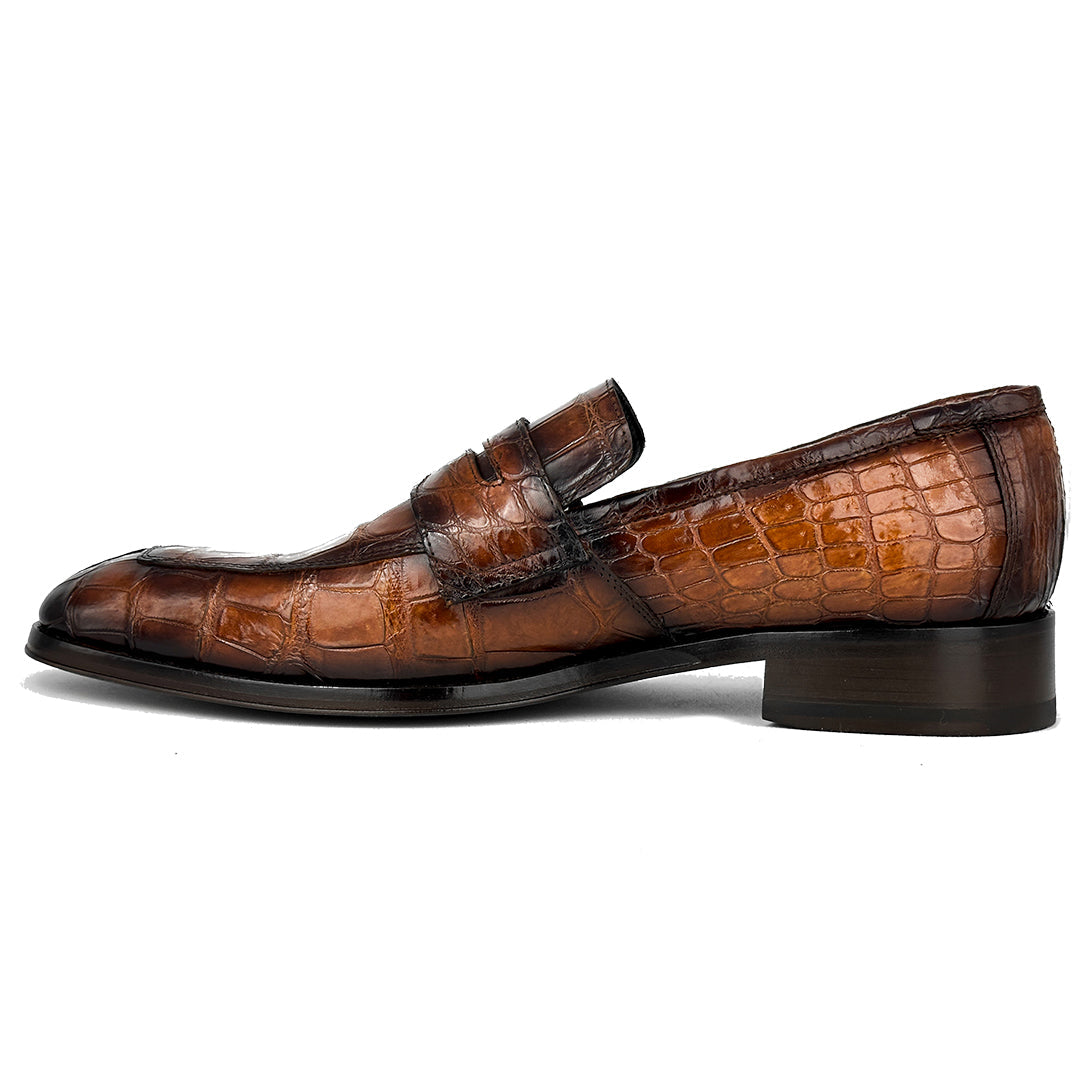 LIGHT BROWN CROCO DORIAN