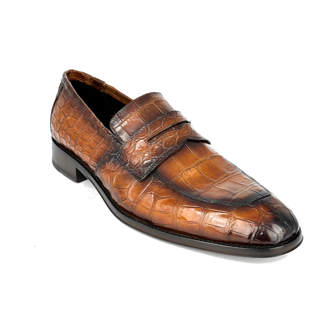LIGHT BROWN CROCO DORIAN