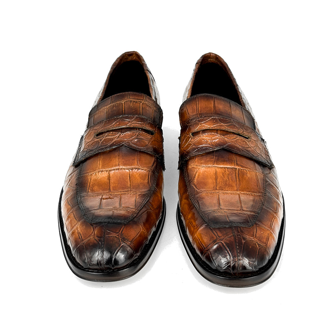 LIGHT BROWN CROCO DORIAN