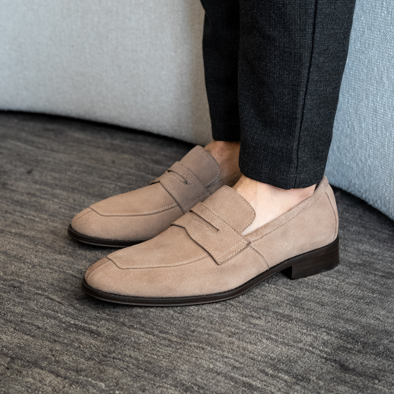 BEIGE SUEDE DORIAN