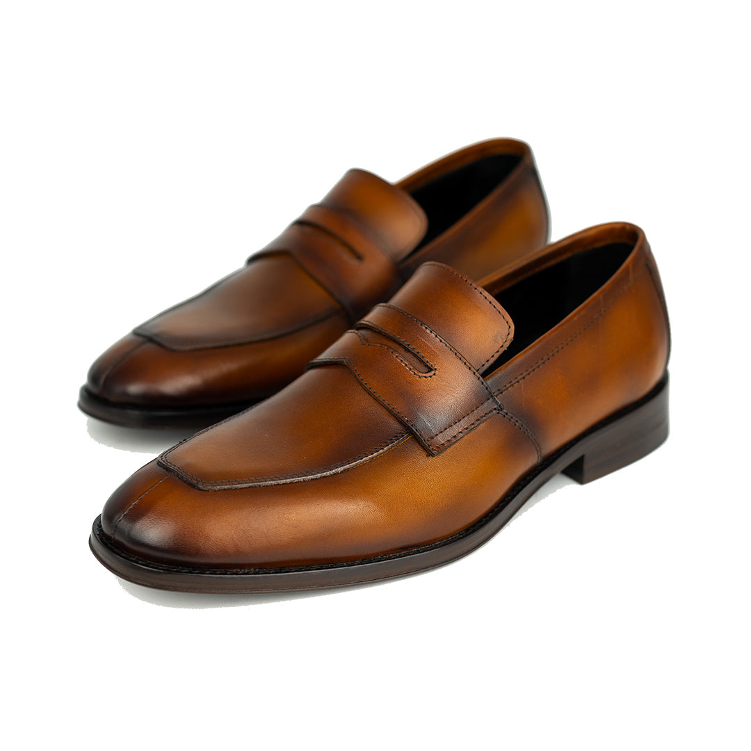 BROWN LEATHER DORIAN