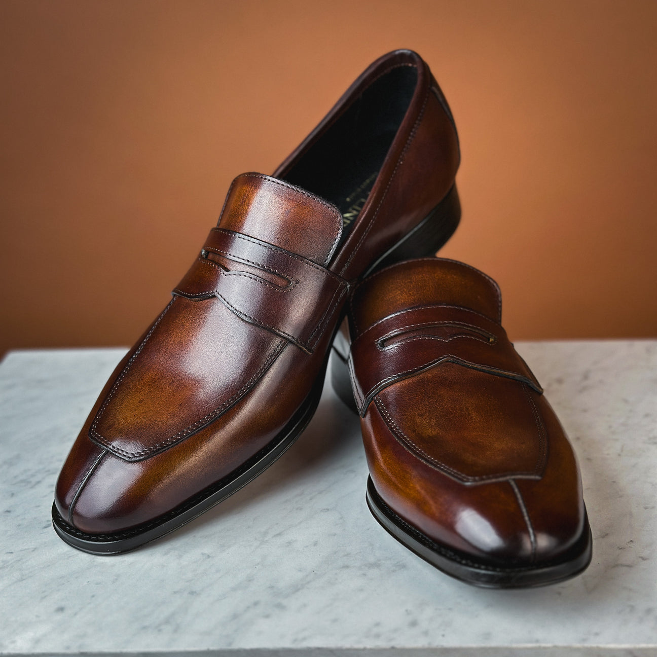 BROWN LEATHER DORIAN