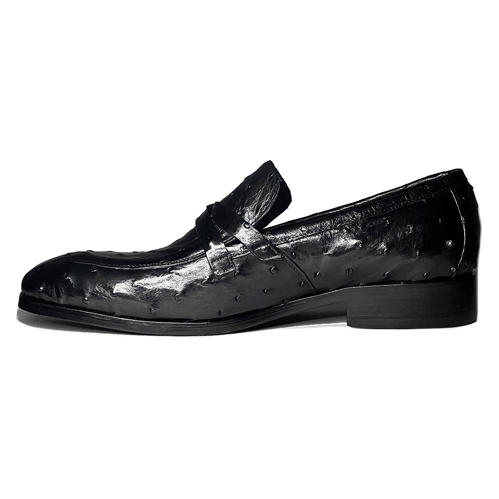BLACK OSTRICH LEONARDO