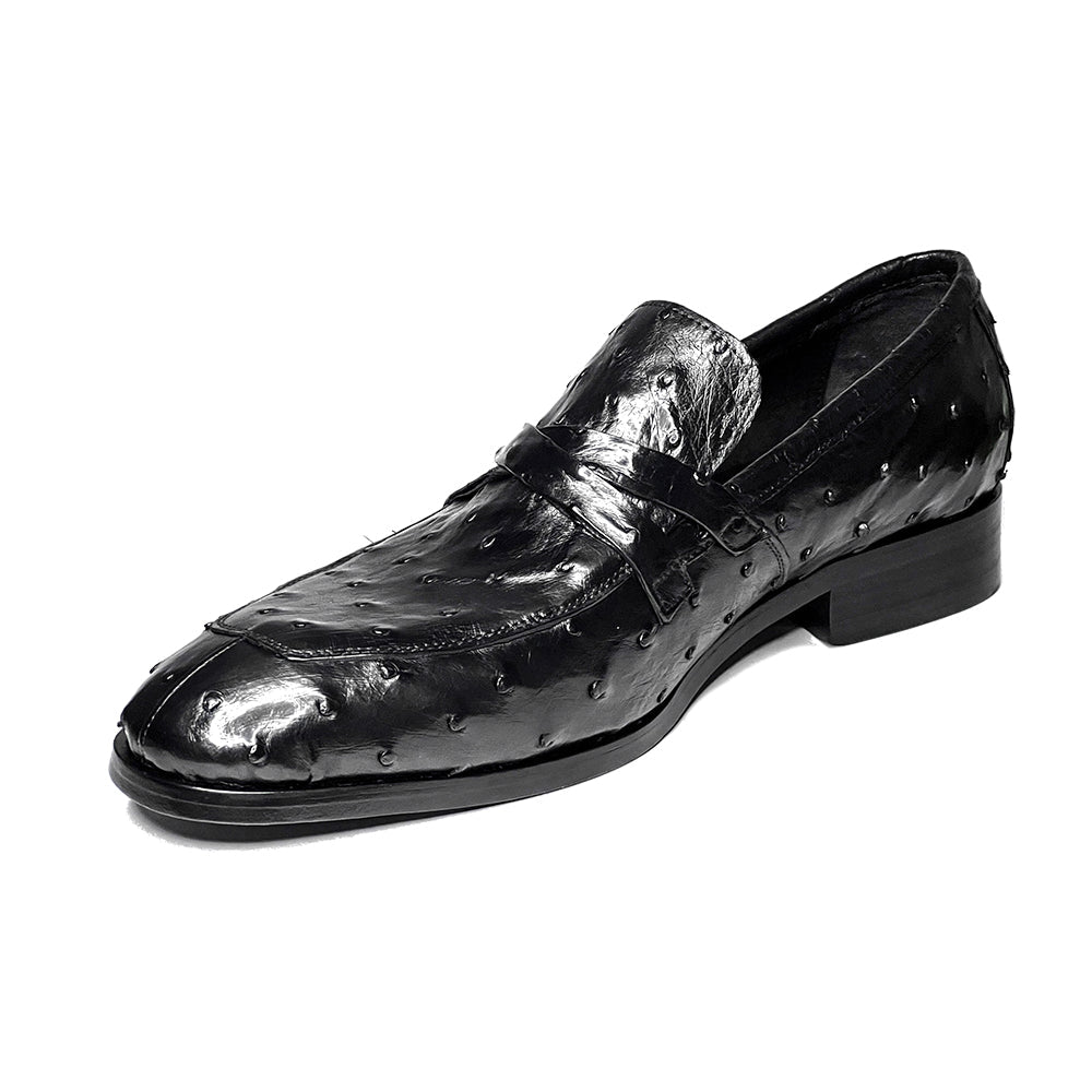 BLACK OSTRICH LEONARDO