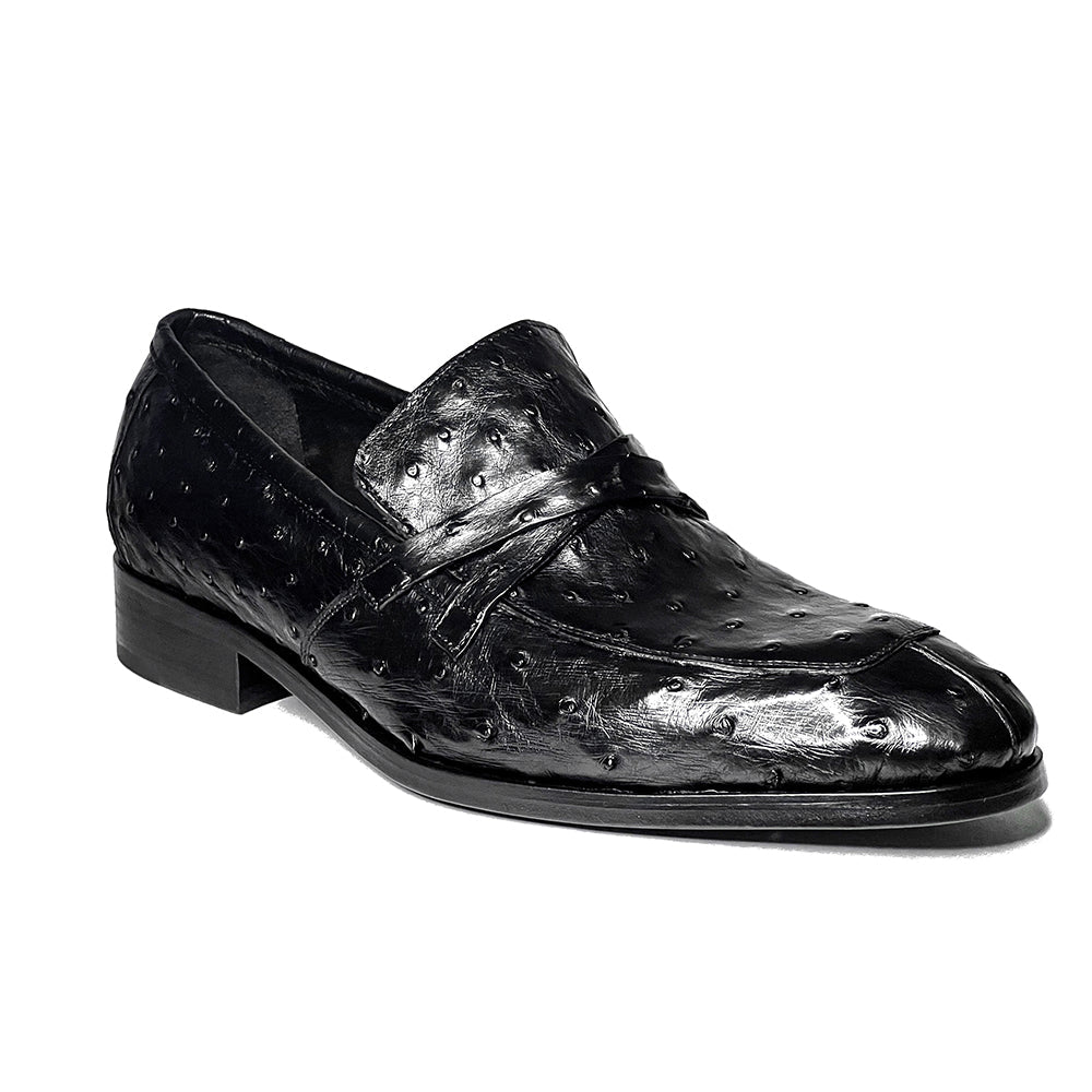 BLACK OSTRICH LEONARDO