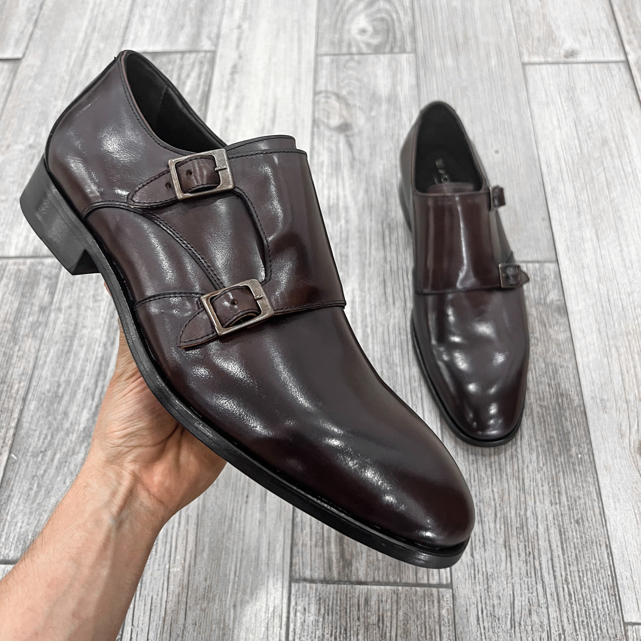 DARK BROWN LEATHER XAVIER