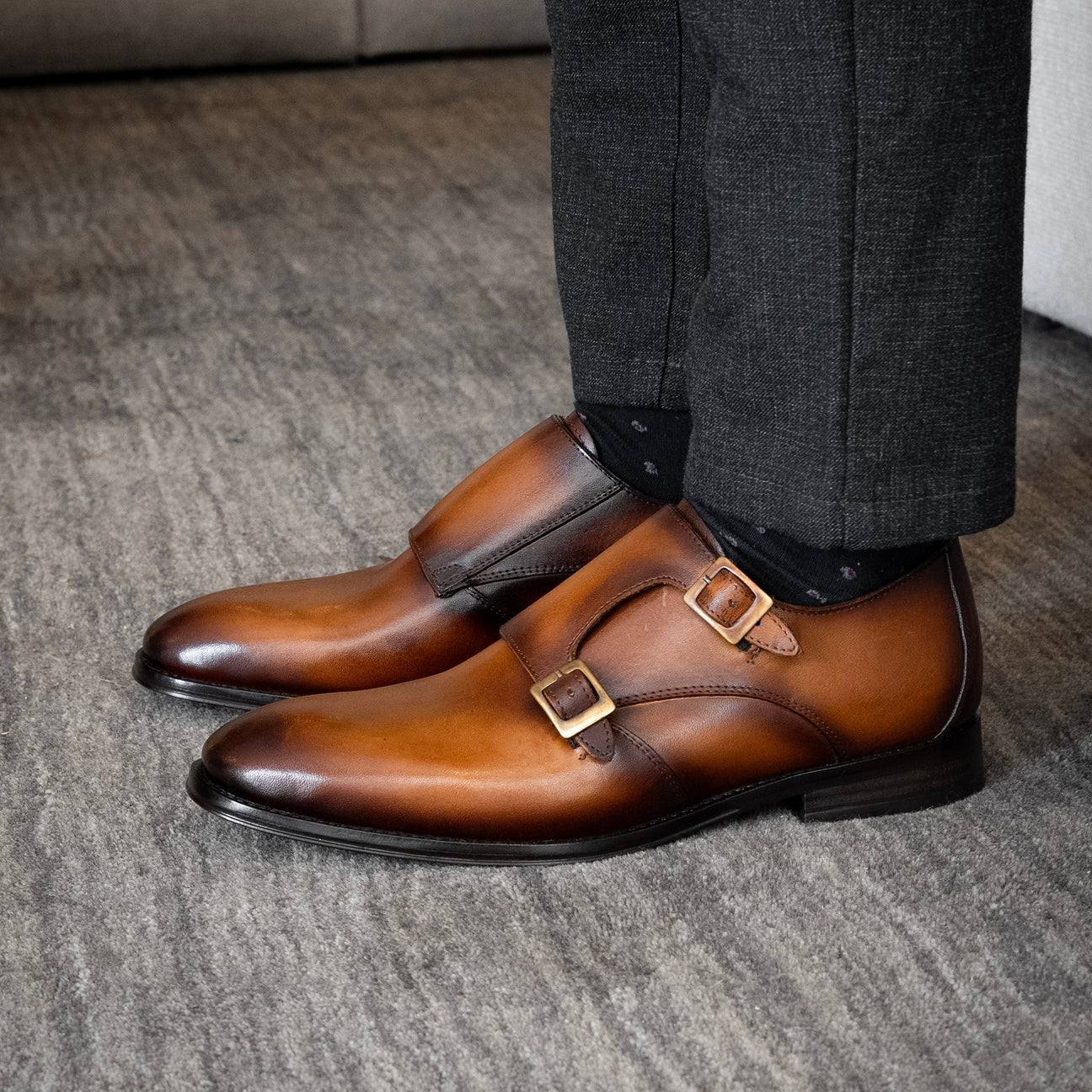 BROWN LEATHER XAVIER