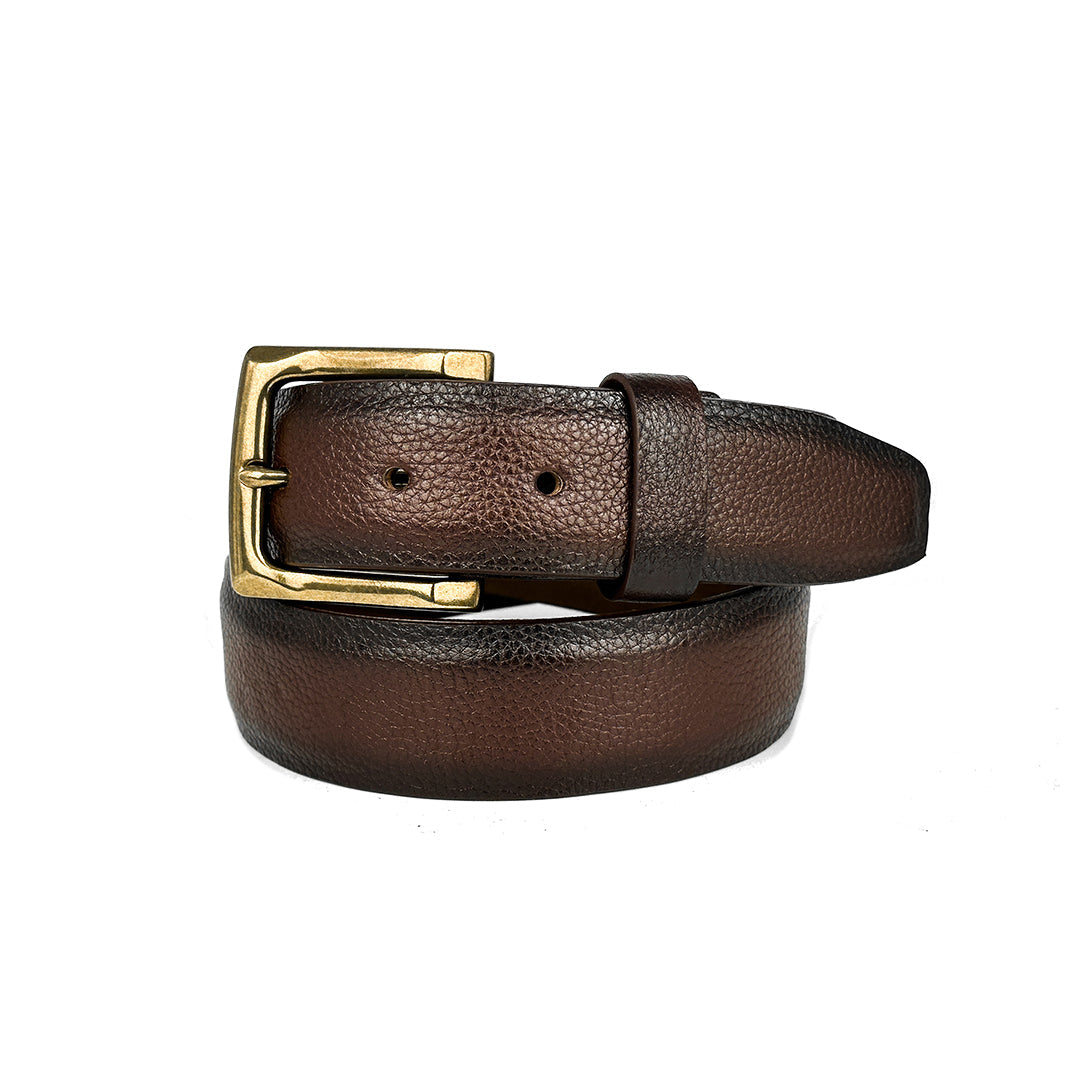 BROWN FLOATER LEATHER BELT