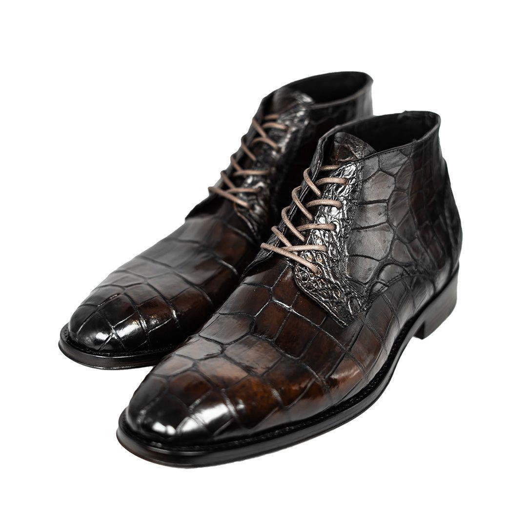 DARK BROWN CROCO LEONEL